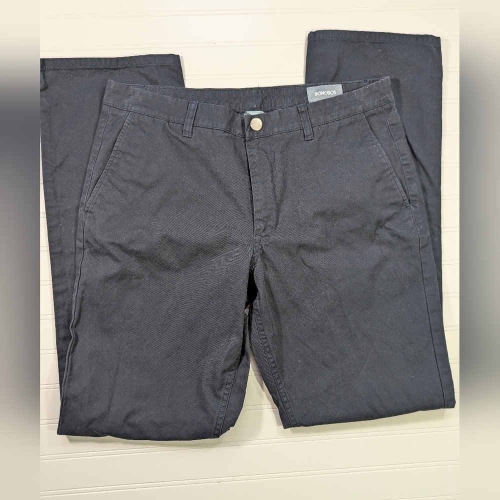 Bonobos Navy Washed Straight Leg Chino - Picture 2 of 5